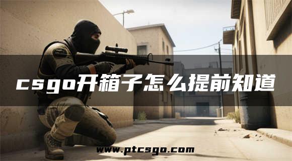 csgo开箱子怎么提前知道