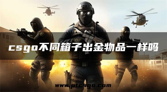 csgo不同箱子出金物品一样吗