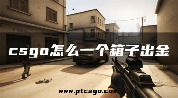 csgo怎么一个箱子出金