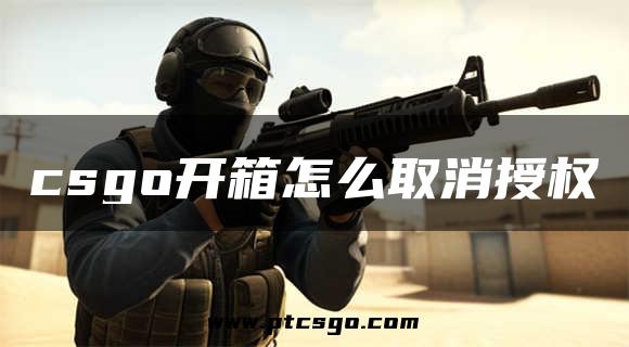 csgo开箱怎么取消授权